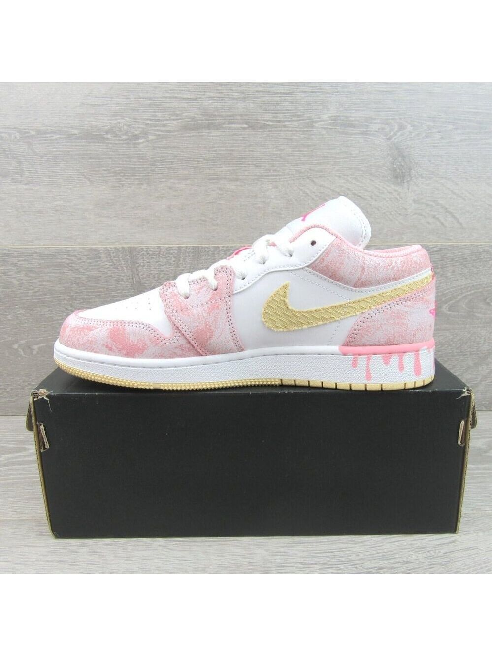 Air Jordan 1 Low Paint Drip GS Size 7Y / Womens 8.5 Sneakers NEW - Picture 3 of 16